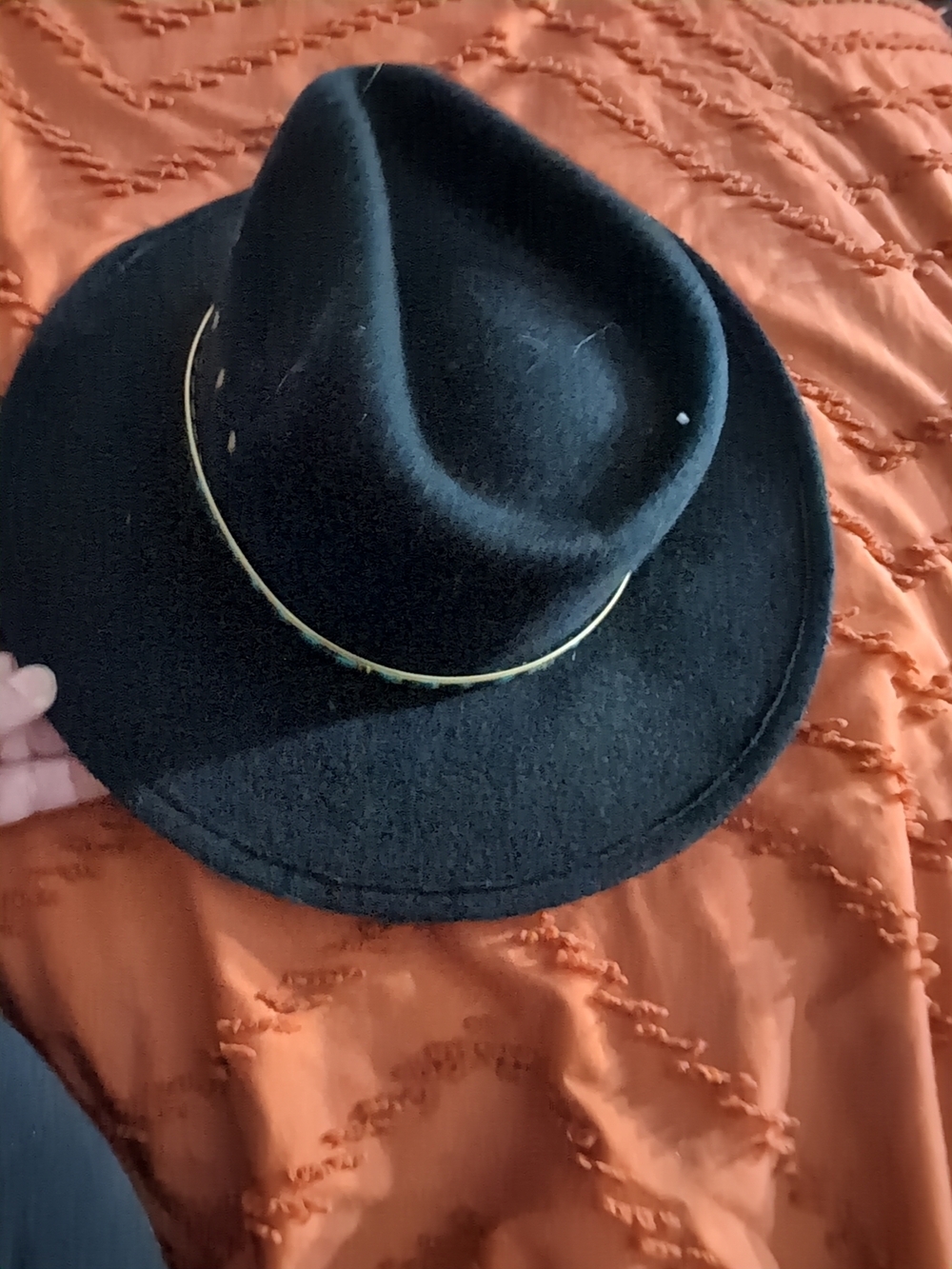 WESTERN EXPRESS Felt Stetson Hat Men 7 Cowboy Hat with Gold Band - Men